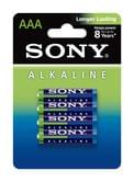 Батарейка Sony Alkaline LR03 AM4 AAA 1.5V 1 x 4 штуки под блистером, цена за упаковку AM4L-B4D