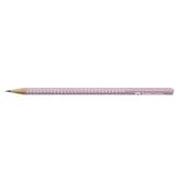 Олівець Faber-Castell чорнографітний Grip Sparkle, тригранний, корпус рожевий з блиском 118234Р