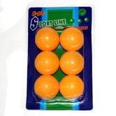 М'яч пластиковий для настольного тенісу, комплект 6 штук Angel Gifts S-AG20302