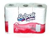 Полотенца бумажные SELPAK Perfumed3 слоя 3 штуки в упаковке