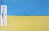 Флаг Украины 14,5 х 23 см полиэстер, на палочке П-3