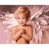 Картина по номерам Идейка 40 х 50 см "Ангел удачи", холст, акриловые краски, кисточки KHО2315