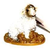 Сувенір у вигляді вівці 5,7 х 3,1 х 5,4 см, фігурка з полірезини-декоративний виріб ZY6914035A