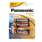 Батарейка Panasonic LR06, Alkaline Power, 1.5 v, пальчик, 4 штуки в блистере LR06