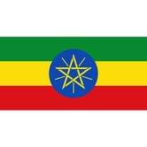 Прапор Ефіопія 14,5 х 23 см настільний, поліестер П-3