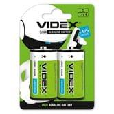 Батарейка VIDEX лужна LR20/D 2 штуки в упаковці 291628