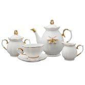 Чайний набір Принцеса 15 предметів: 6 блюдечок + 6 чашок 200 мл + чайник + цукерничка + молочник 55-2300