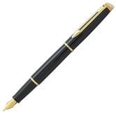 Ручка Waterman Hemisphere Black FP, перо с позолотой, черный лаковый корпус 12 053
