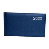 Еженедельник датированный карманный,16 х 9 см, 2020, обложка Miradur Trend линия, синий Brunnen 73-755 64 30