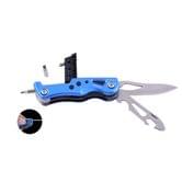 Складной туристический нож Traveler, 10 инструментов, 18,5 см, синий MS-003-G