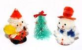 Фигурки Дедов Морозов, снеговиков, елочек 24 штуки / дисплей, цена за дисплей 2-А13445
