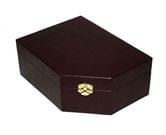 Ящик для бижутерии 20 х 15 коричневая, искусственная кожа 603430