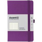 Книга записна Axent Partner 125 х 195 мм, 96 аркушів, клітинка, на гумці, пурпурна 8201-17-A