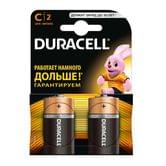 Батарейка Duracell C/LR14/MN1400 Alkaline, до 40% больше энергии, 2 штуки в упаковке