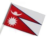 Флаг Непала 14,5 х 23 см настольный, полиэстер П3