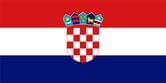 Прапор Хорватія 14,5 х 23 см настільний, поліестер П-3