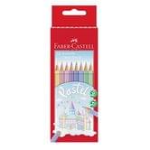 Олівці кольорові Faber-Castell 10 кольорів Pastel, картон 111211