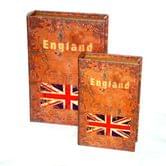 Набір шкатулок в форме книги Англия 2 штуки в наборе KSH-PU1662