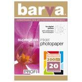 Фотобумага BARVA суперглянцевая 10х15 см. 200г 20л IP-R200-161