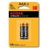 Батарейка KODAK XTRALIFE LR03 MN2400 2 штуки в упаковке, цена за упаковку 30413399