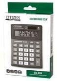 Калькулятор CORRECT 8 розрядів, компактний настільний Citizen SD-208
