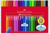Фломастеры Faber-Castell Grip трехгранные, 20 цветов 155320