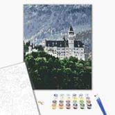 Картина за номерами Brushme "Краєвид на Нойшванштайн" 40 х 50 см, полотно, фарби, пензлики BS34844