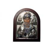 Икона Святой Николай посеребренная 25,3 х 20,3 см 466-1189