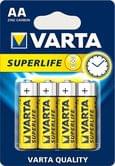Батарейка VARTA SuperLife AA Zinc Carbon, 4 штуки под блистером, цена за упаковку AA BLI 4