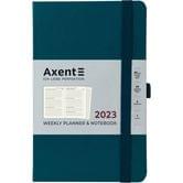 Еженедельник датированный Axent 2023 "Partner Strong" 125 х 195 мм, на резинке, малахитовый 8505-23-31-A