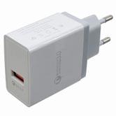 Мережевий зарядний пристрій Patron 1 USB 3.0 2,4A PN-QC3-220V-W