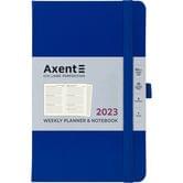Щотижневик датований Axent 2023 "Partner Strong" 125 х 195 мм, на гумці, класичний синій 8505-23-38-A