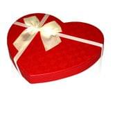 Набір коробок для подарунків, 3 штуки,у вигляді серця, колір червоний