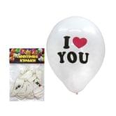 Воздушные шарики TIKI 12"  "I love you" 10 штук в упаковке ТК-53442