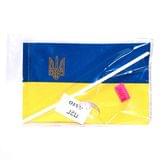 Прапор України 10 х 15 см габардин, на паличці з присоскою П-2Гавто