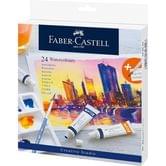 Краски акварельные Faber-Castell 24 цветов 9 мл, в тубе 169624