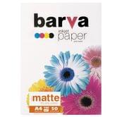 Фотобумага BARVA матовая двусторонняя А4 190 г 50 листов в упаковке IP-B190-057