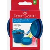Стакан Faber-Castell складной для воды для рисования, пластик, синий 181510