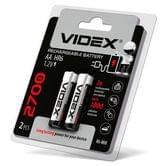 Акумулятор Videx HR6/AA 2700 mah 1,2 v 2 штуки в упаковці, під блістером 291819