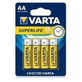 Батарейка VARTA SuperLife AA, 4 штуки под блистером, цена за упаковку AA BLI 4