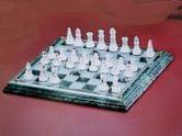 Шахматы настольные в подарочной коробке, доска мраморная 11366