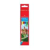 Олівці кольорові Faber-Castell 6 кольорів Замок і лицарі, картона коробка 120106