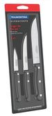 Набір ножів TRAMONTINA ULTRACORTE 3 шт, чорного кольору 23899/051