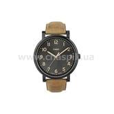 Наручные часы TIMEX Originals Oversized кварцевый, мужской, подсветка, кожа, цвет коричневый Tx2n677