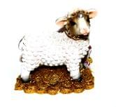 Сувенир в виде овцы 5,7 х 3,1 х 5,4 см, фигурка с полирезины-декоративное изделие ZY6914027A
