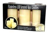 Ліхтар - свічка FLAMELESS Candle, набір із 3 свічок, d=7 см, h=10,12,15 см, у подарунковій коробці B456MT