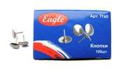Кнопки Eco-Eagle нікельовані‚100 штук в упаковці TY60