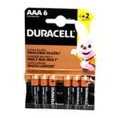 Батарейка Duracell LR03 MN2400 4 + 2  штуки в упаковке, цена за упаковку 347995
