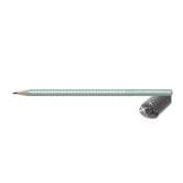 Карандаш Faber-Castell чернографитный Grip Sparkle, тригранный, корпус мятный, с блеском 118203