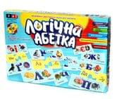 Игра Danko Toys настольная "Логическая азбука" украинская, 2 в 1, двусторонние предметов для малышей DT 66Asp-U